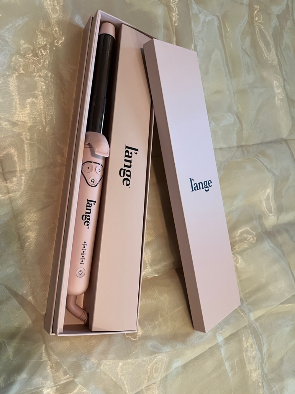 L’ange Curling Iron 25MM Titanium Rotating Curling Iron, Blush - Picture 6 of 11